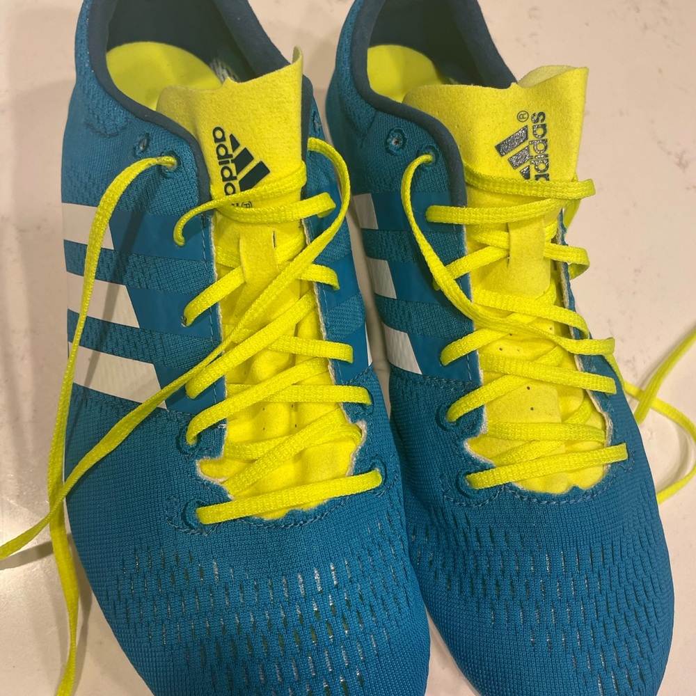 NWOT Adidas Teal and Neon Yellow Adizero Boost Endless Energy Shoes
